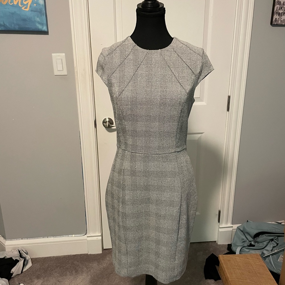 H&M Classic Gray Midi Dress